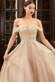 Ladivine CD961 - Lace Corset Prom Gown - Prom