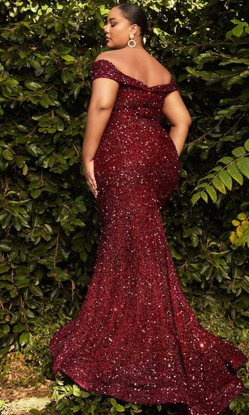 Ladivine CD975 - Sweetheart Sequin Evening Gown - Prom