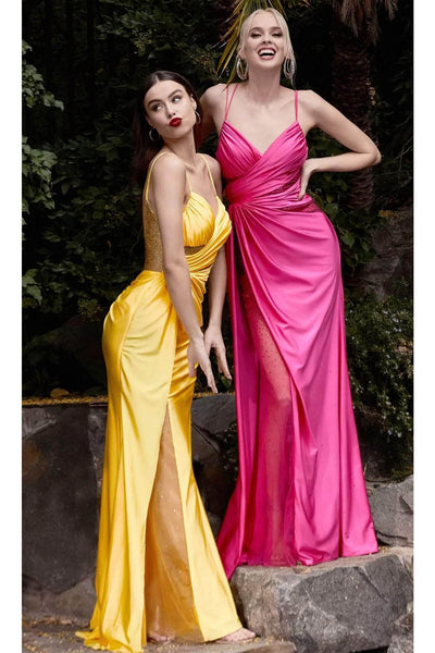 Ladivine CDS410 - Embellished Illusion Prom Evening Gown - Prom