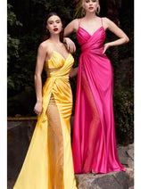 Ladivine CDS410 - Embellished Illusion Prom Evening Gown