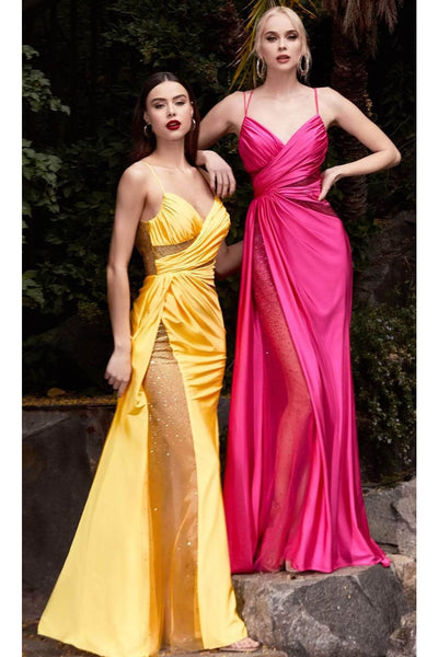 Ladivine CDS410 - Embellished Illusion Prom Evening Gown - Prom