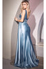 Ladivine CDS415 - Beaded V-Neck Stunning Evening Gown - Prom