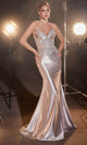 Ladivine CDS450 – Beaded Lace Appliqué Prom Gown - Prom