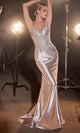 Ladivine CDS450 – Beaded Lace Appliqué Prom Gown - Prom