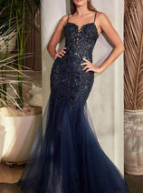 Ladivine CDS488  –  Sparkling Mermaid Evening Dress