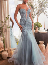 Ladivine CDS488  –  Sparkling Mermaid Evening Dress