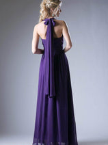 Ladivine CF055 - Versatile Neck Chiffon Evening Gown