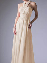 Ladivine CF055 - Versatile Neck Chiffon Evening Gown