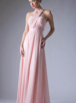 Ladivine CF055 - Versatile Neck Chiffon Evening Gown