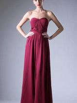 Ladivine CF055 - Versatile Neck Chiffon Evening Gown
