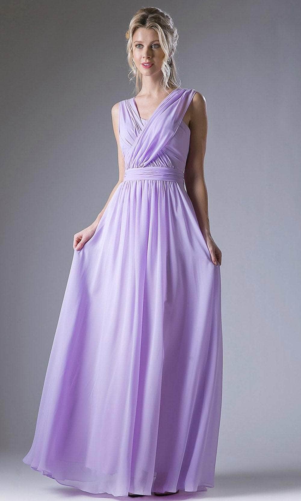 Ladivine CF055 - Versatile Neck Chiffon Evening Gown - Prom