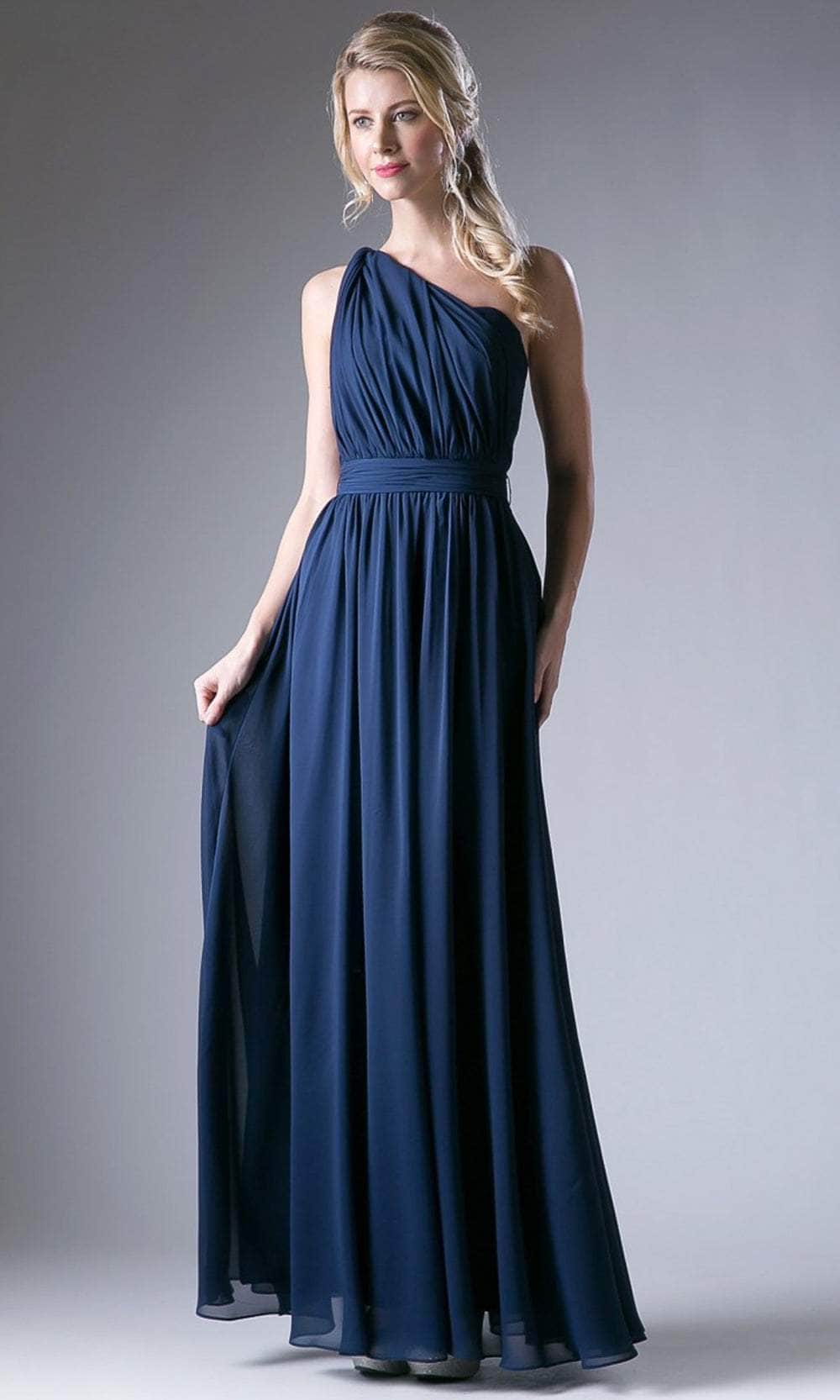 Ladivine CF055 - Versatile Neck Chiffon Evening Gown - Prom