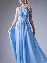 Ladivine CF055 - Versatile Neck Chiffon Evening Gown