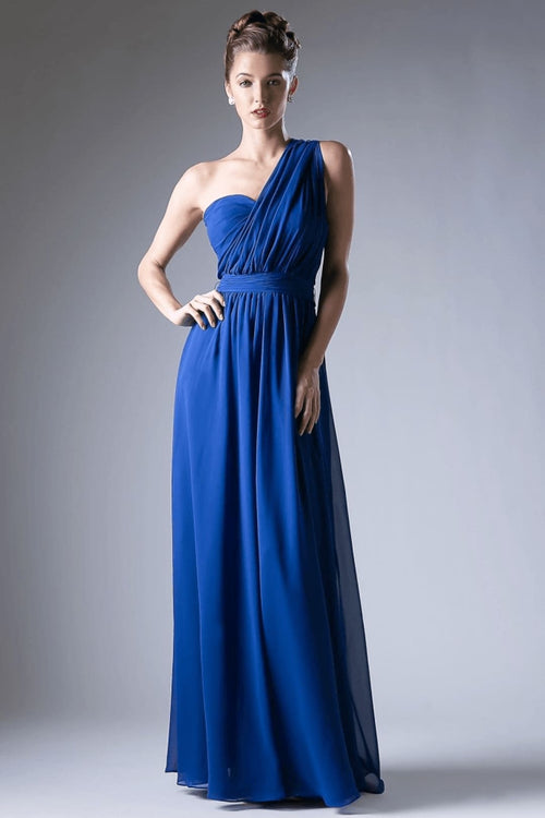 Ladivine CF055 - Versatile Neck Chiffon Evening Gown - Prom
