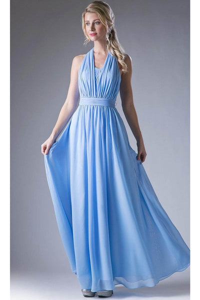 Ladivine CF055 - Versatile Neck Chiffon Evening Gown - Prom