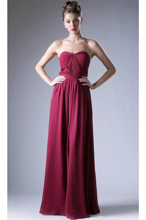 Ladivine CF055 - Versatile Neck Chiffon Evening Gown - Prom