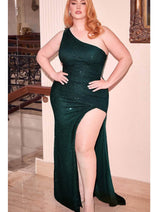 Ladivine CH077C Sequin One-Shoulder Prom Gown