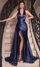 Ladivine by cinderella divine Dresses - Ladivine CH079 Backless Gown with Pleated Bodice - Prom