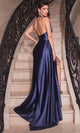 Ladivine by cinderella divine Dresses - Ladivine CH079 Backless Gown with Pleated Bodice - Prom