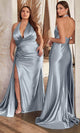 Ladivine by cinderella divine Dresses - Ladivine CH079 Backless Gown with Pleated Bodice - Prom
