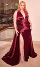 Ladivine by cinderella divine Dresses - Ladivine CH079 Backless Gown with Pleated Bodice - Prom