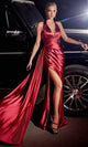Ladivine by cinderella divine Dresses - Ladivine CH079 Backless Gown with Pleated Bodice - Prom