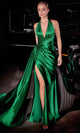 Ladivine by cinderella divine Dresses - Ladivine CH079 Backless Gown with Pleated Bodice - Prom