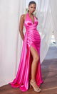 Ladivine by cinderella divine Dresses - Ladivine CH079 Backless Gown with Pleated Bodice - Prom
