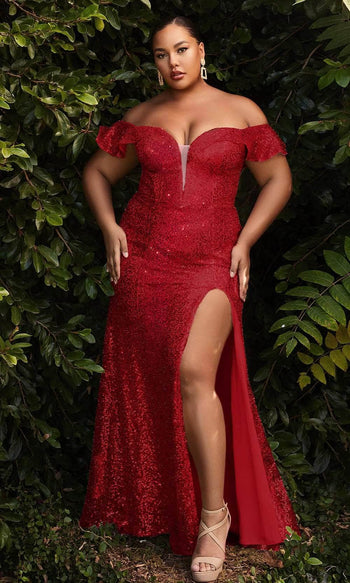 Ladivine CH167C - Sequin Ornate Evening Prom Gown - Prom