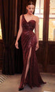 Ladivine CH182 - Sequin Ornate Asymmetric Dress - Prom