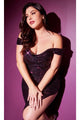 Ladivine CH190C - Sequin Off-Shoulder Fitted Dress - Prom