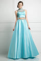 Ladivine CK67 - Beaded High Neck Two-Piece Long Gown - Prom