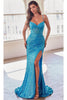 Ladivine CM342 - Sequin Sleeveless Prom Gown - Prom