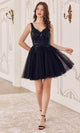 Ladivine CY019 - Applique Corset Cocktail Dress - Prom