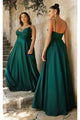 Ladivine Emerald Plus Size Prom Dress Long Formal Evening Gown 7485C - Emerald / 2 - Prom