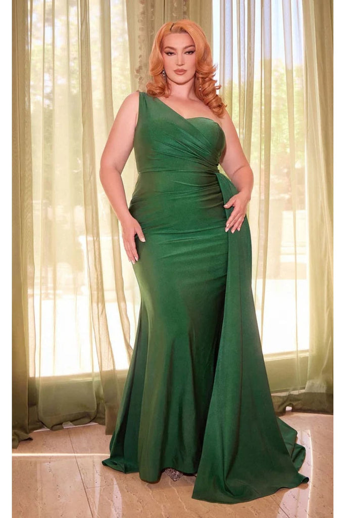 Ladivine Emerald Plus Size Prom Dress Long Formal Evening Gown PT004C - Emerald / 18 - Dress