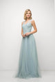 Ladivine ET320 - Pleated Top A-Line Gown Flowing Skirt - Prom