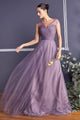 Ladivine ET320 - Pleated Top A-Line Gown Flowing Skirt - Prom