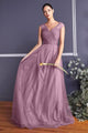 Ladivine ET320 - Pleated Top A-Line Gown Flowing Skirt - Prom