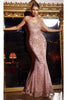 Ladivine J814 - Mermaid Style Gown with Embellishments - Prom