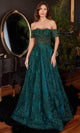 Ladivine J835 - Glitter A-Line Prom Evening Gown - Prom