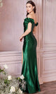 Ladivine KV1056 - Off-Shoulder Satin Prom Formal Gown - Prom