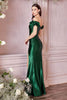 Ladivine KV1056C - Off-Shoulder Satin Formal Evening Gown - Prom