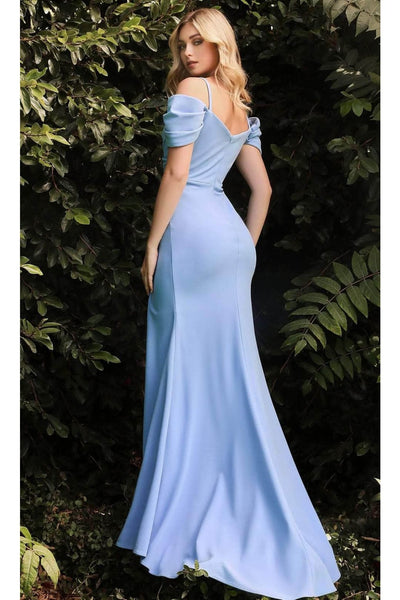 Ladivine KV1057 Off-Shoulder Crepe Prom Dress - Prom