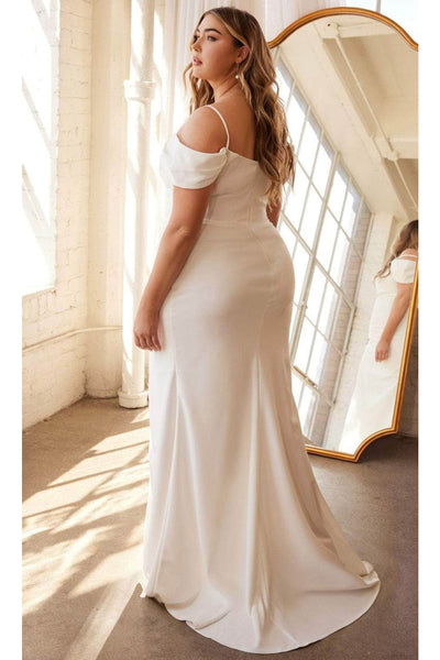 Ladivine KV1057WC - Crepe Off-Shoulder Bridal Gown - Prom