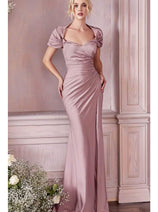 Ladivine KV1061 - Cap Sleeve Shawl Evening Dress