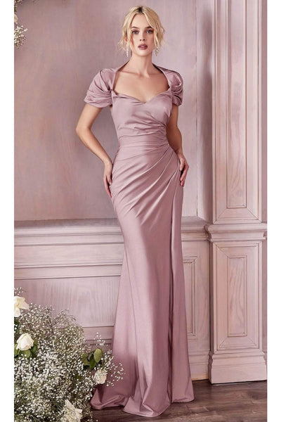 Ladivine KV1061 - Cap Sleeve Shawl Evening Dress - Prom