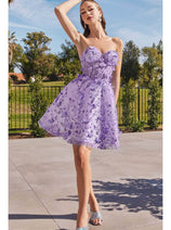 Ladivine KV1089 - Sweetheart Corset Cocktail Dress