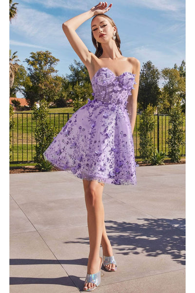 Ladivine KV1089 - Sweetheart Corset Cocktail Dress - Prom