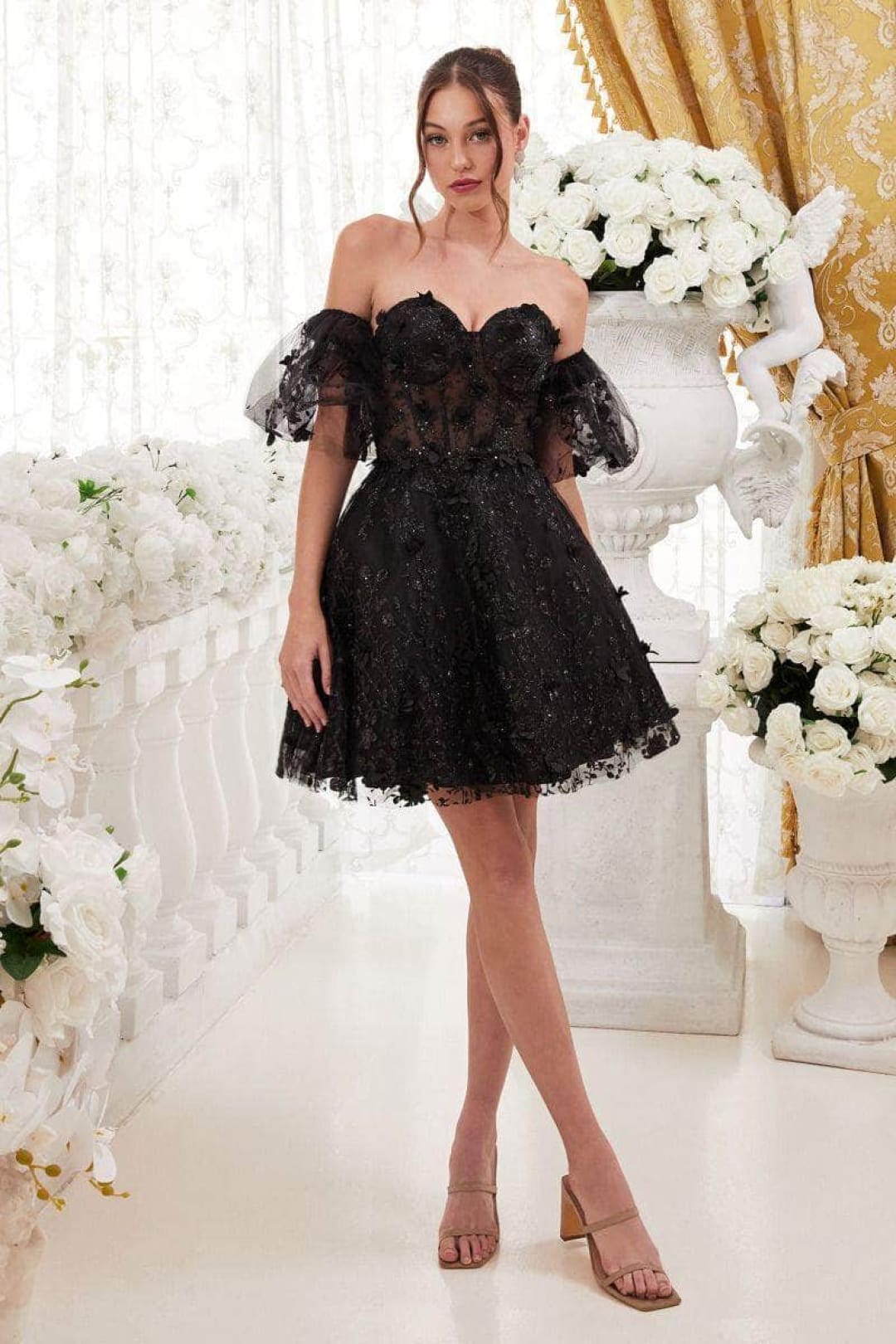 Ladivine KV1089 - Sweetheart Corset Cocktail Dress - Prom